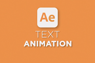 create kinetic typography or dynamic text animation