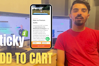 add sticky add to cart button on shopify product page without app