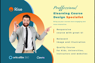 design elearning course in articulate storyline 360