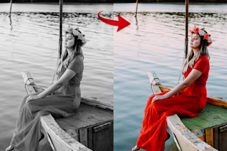 colorize black and white photo, repair and restore old photo