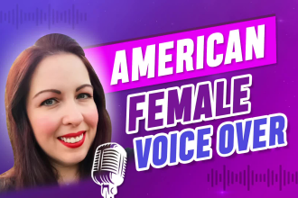 be your american female voice over artist in english