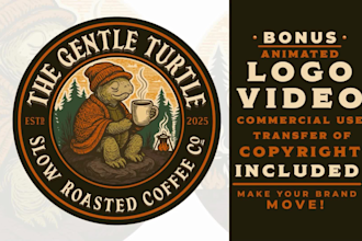 design a retro vintage hand drawn badge logo illustration