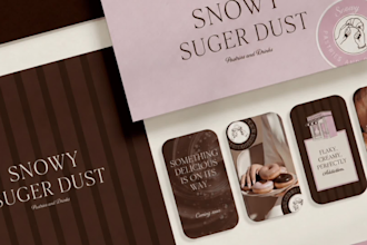 design a premium minimalist complete brand kit