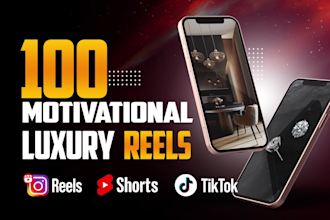 create luxury motivation youtube short, instagram reels, tiktoks
