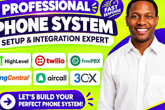 setup ringcentral aircall 3cx quo nextiva phone system and IVR setup
