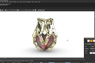 design complex 3d jewelry models and renders