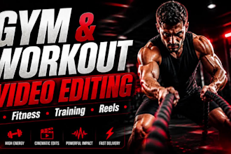 edit workout videos with a timer, preview, and progress bar