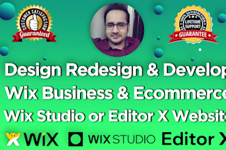 design, redesign, clone and duplicate wix website or wix studio website