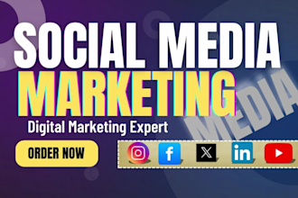 be your social media marketing manager and  content creator