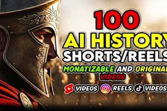 create engaging ai history shorts for youtube, tiktok and instagram reels