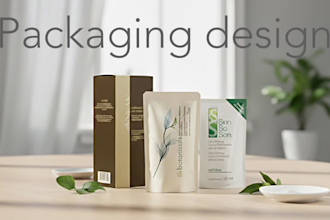 design modern and distinctive packaging for your brand