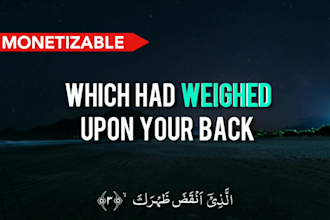 design professional quran recitation and islamic video