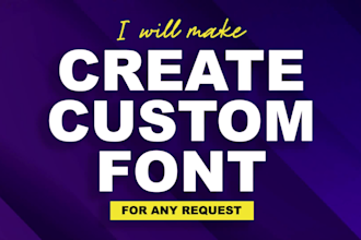 convert your custom font design to ttf and otf