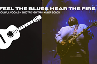 record powerful blues rock vocals and guitar for your song
