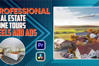edit home tour videos, promo and real estate reels
