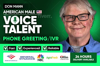 voice your IVR, on hold messages, voice greetings