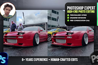 be your photoshop expert for high quality edits
