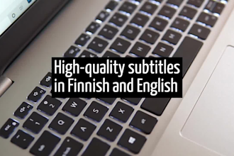 transcribe or translate finnish or english subtitles