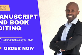 be your professional book editor and proofreader