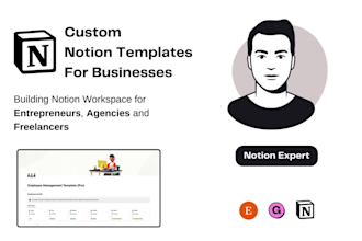 build customized notion templates for your business and personal use