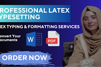 convert pdf or word document to latex overleaf within 24 hours