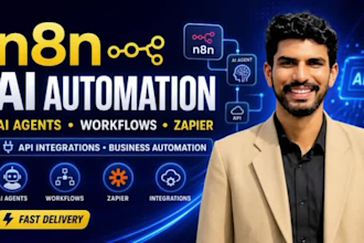 build n8n ai automation, n8n ai agent and zapier automation