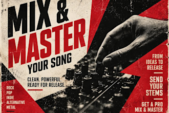 mix and master your song professionally