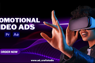 create branded commercial, promotional, and high converting marketing video ads