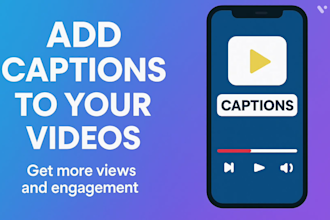 add professional captions or subtitles to your videos