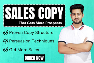 be your sales page copywriter for landing page copywriting