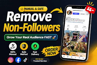 safely and manually unfollow instagram followings one by one