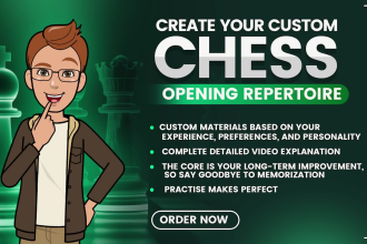 create your custom chess opening repertoire and explain it
