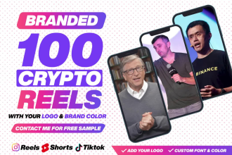 make crypto motivational instagram reels and youtube shorts