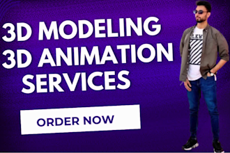 make 3d model and 3d animation by using blender