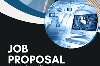 do job proposal cover letter cv design resume in 12 hours
