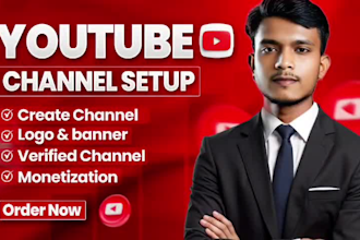 create and setup  youtube channel with monetization