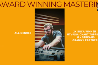 master your song as an award winning engineer