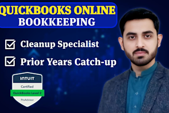 do setup, clean up and catch up bookkeeping in quickbooks online