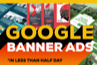 design attractive google banner ads for adwords campaign