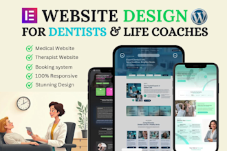 design medical, dental, mental health, wellness and therapy website