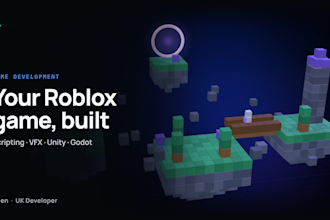be your roblox game developer, scripter and vfx artist