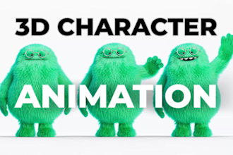 animate your 3d character or mascot with simple animations