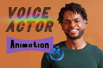 record and voice animated characters as a professional animation voice actor