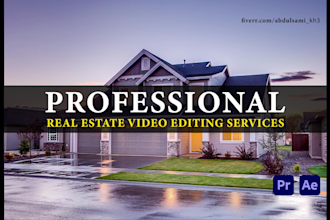 do real estate promos and video editing in 24 hours