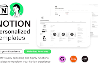 create an advanced and aesthetic notion template
