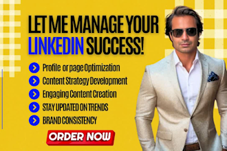 be your linkedin social media manager and content creator