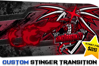 create custom stinger transition