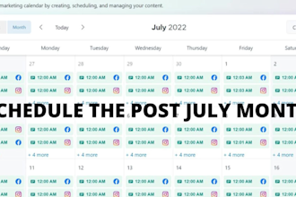 schedule your posts on facebook and instagram