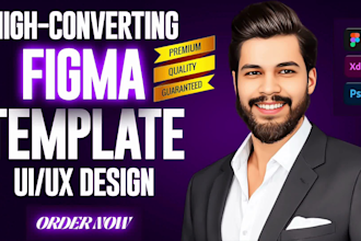 design a conversion focused figma mockup and figma template to grow your brand