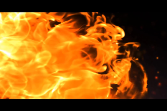 do cinematic fire burning flame intro logo animation